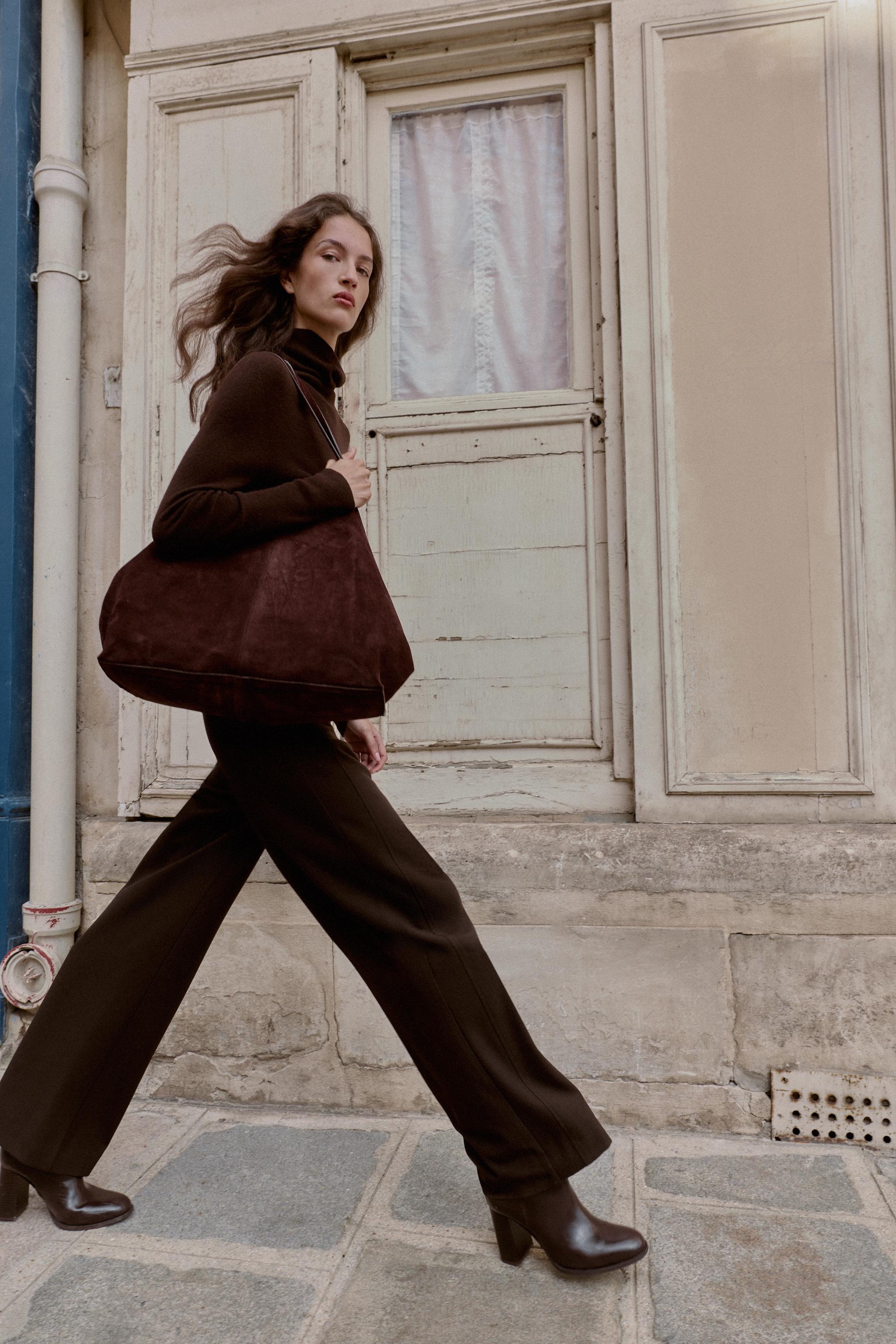 MID-RISE STRAIGHT LEG PANTS